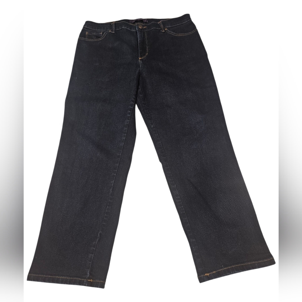 Gloria Vanderbilt Amabda Dark Blue High Rise Jeans Size 16P Great Condition